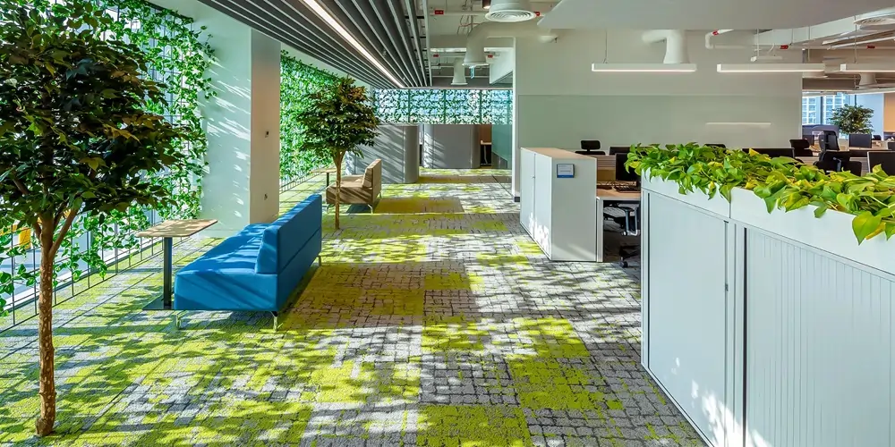 Greenery in office delhi